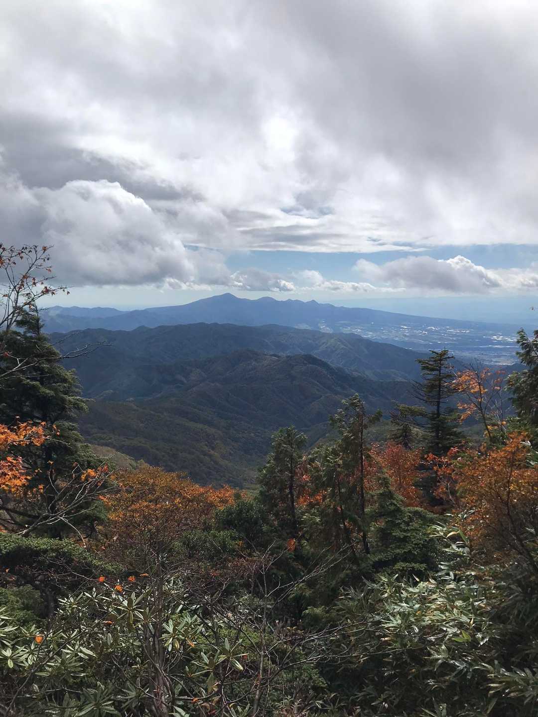 下山中　やっと晴れ間が…たぶん赤城