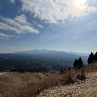 祖母山方面も紀綺麗に見える