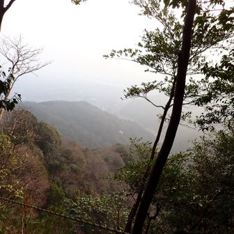 ガスってます。
眺望今ひとつ