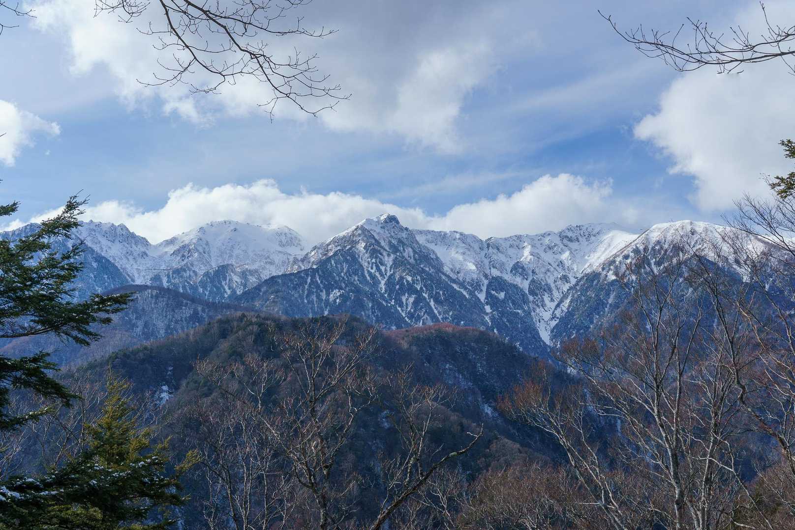 越百山〜空木岳の中央アルプス南部