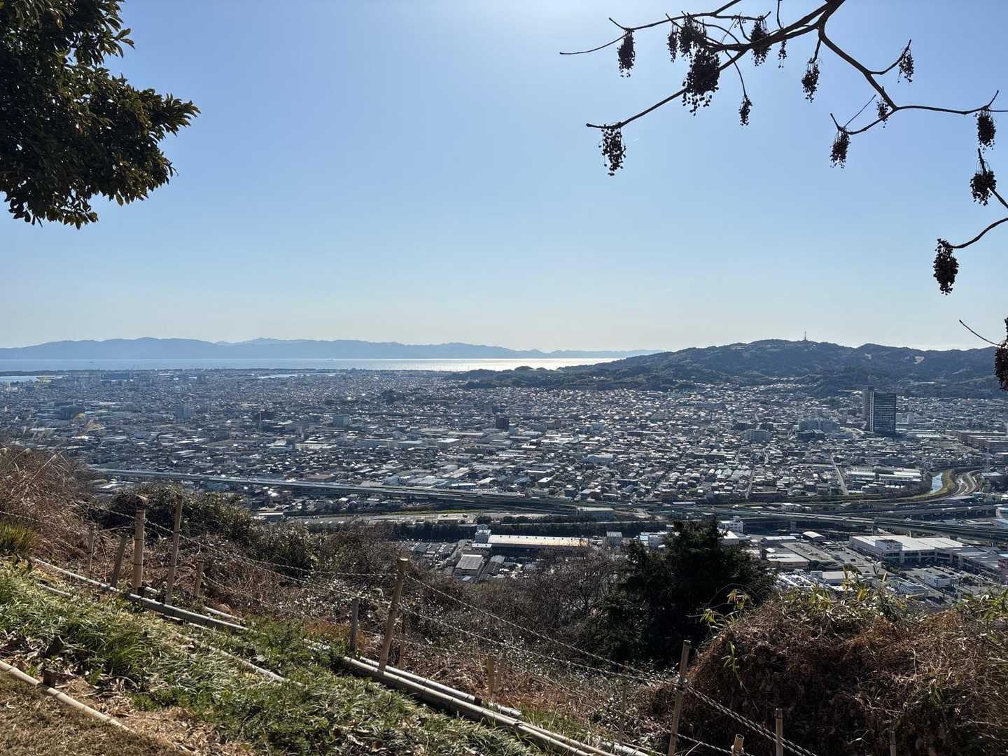 第2展望台から駿河湾  光ってる☺️