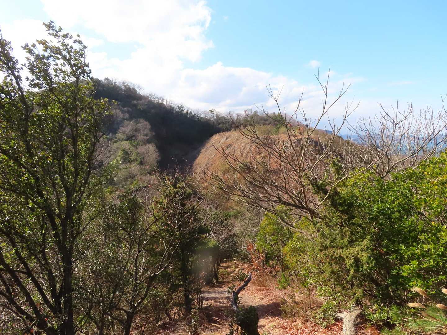 あの岩山登るのかな⤴️

・・・登らなかった笑 
あの左の尾根を上りました。ちょい急登