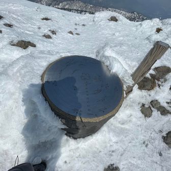 大きな展望板。