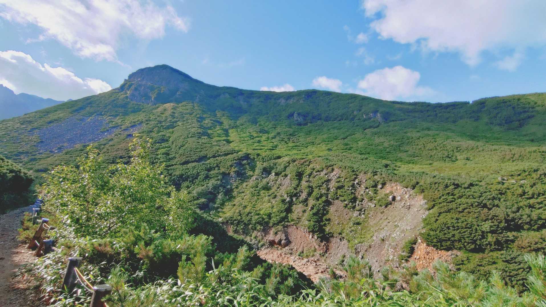 上ホロカメットク山-十勝岳 縦走コースの写真