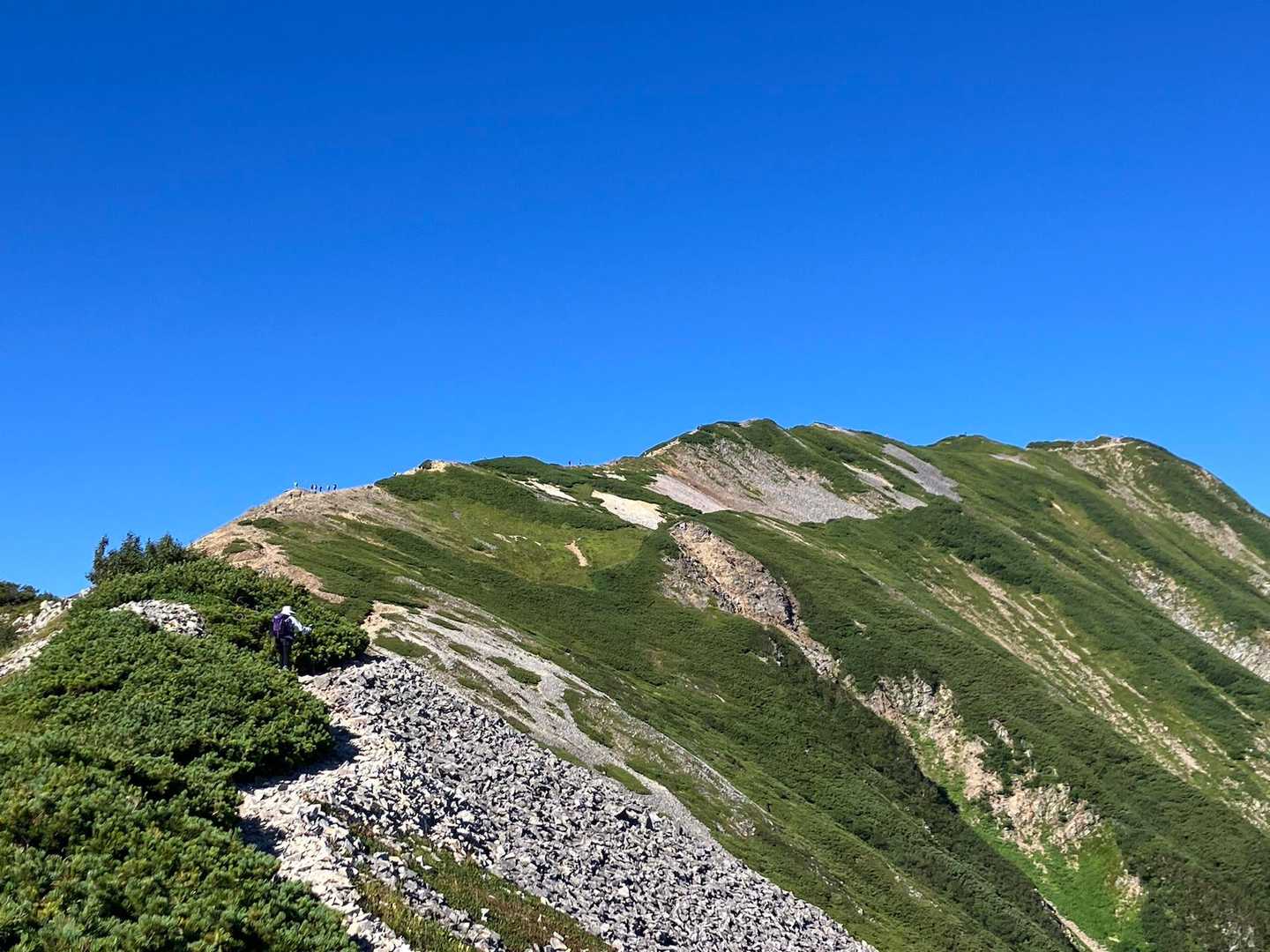 蓮華温泉バス停-蓮華温泉登山口-船越の頭-小蓮華山-白馬岳 往復コースの写真
