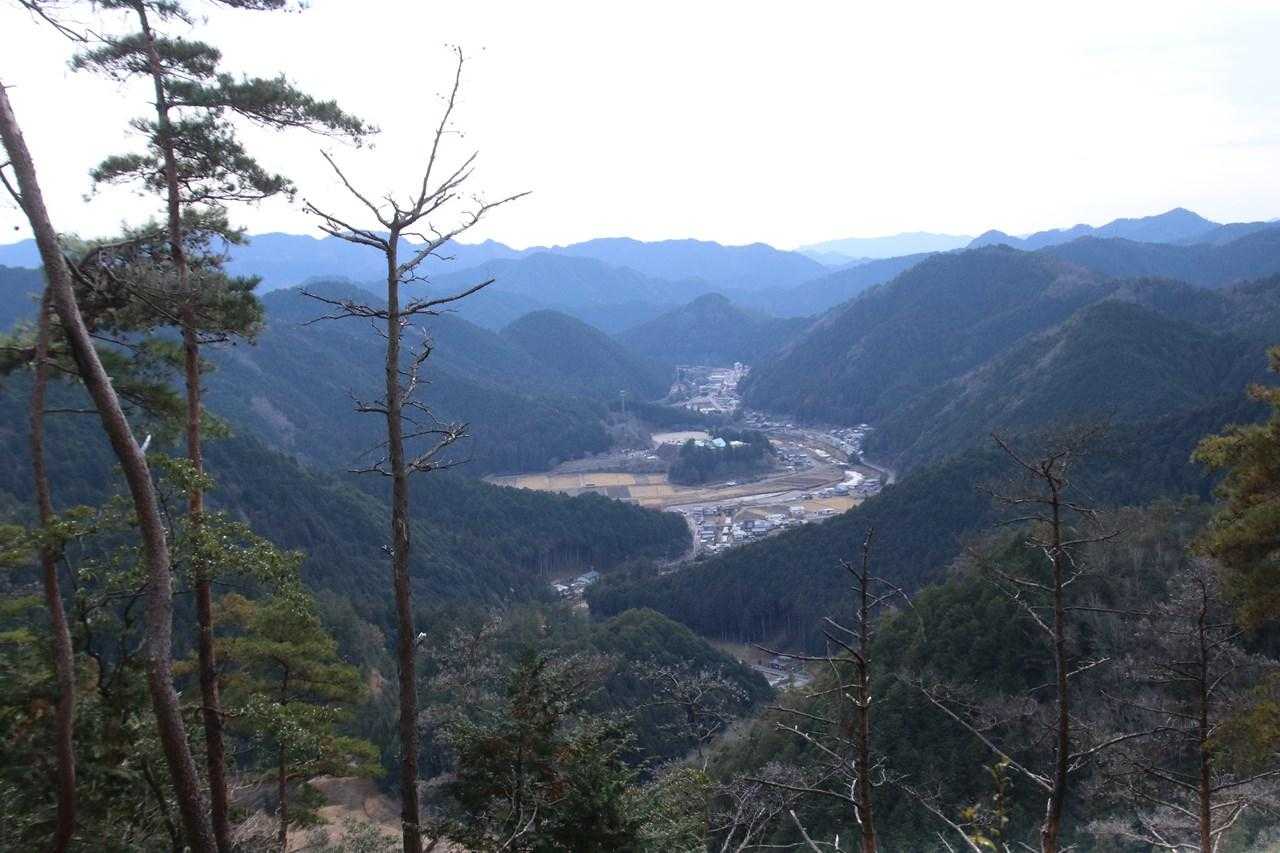 上之保の町が見えます