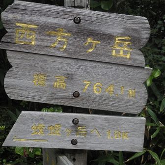 西方ケ岳「さいほうがたけ」に到着
