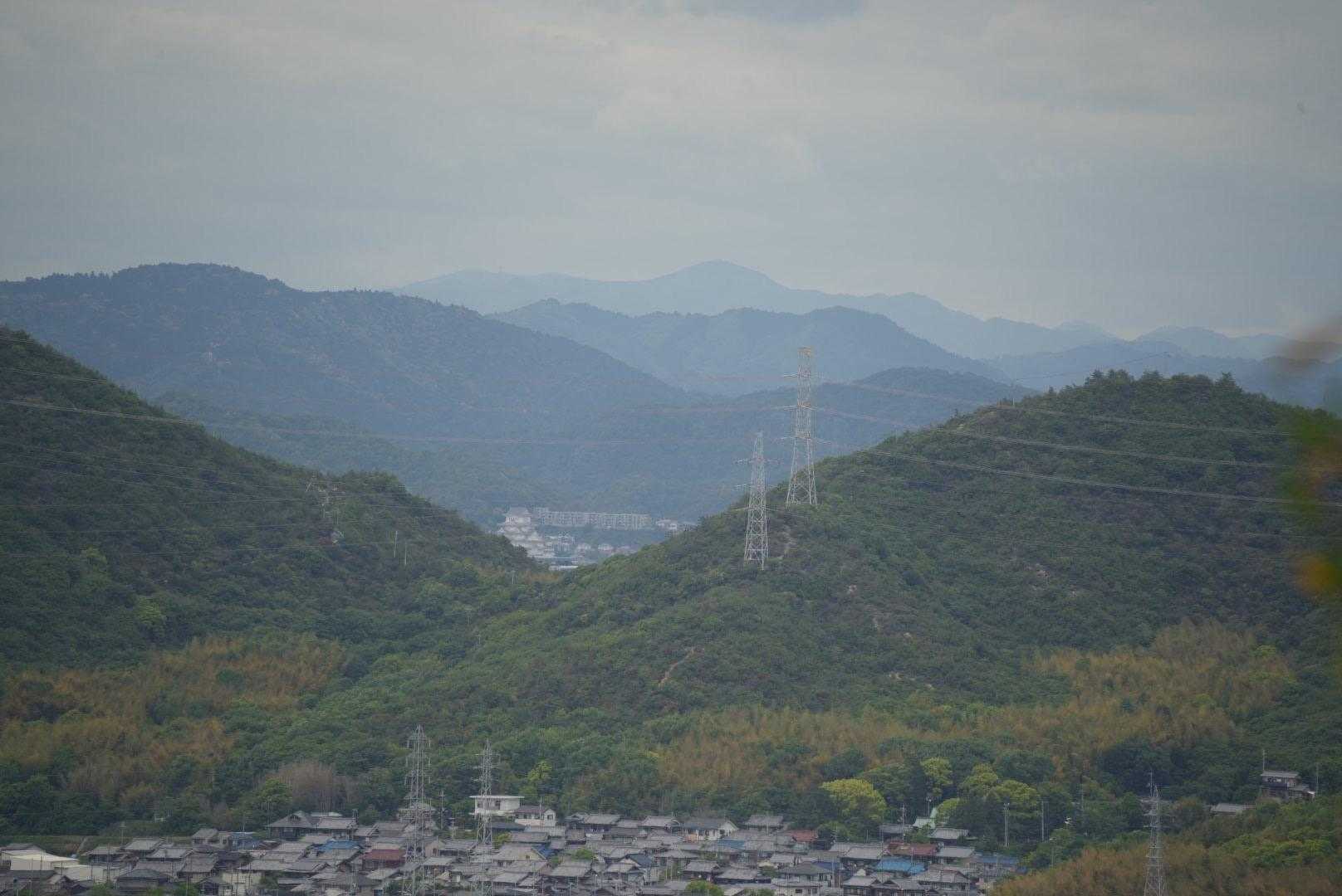 真ん中へんに姫路城🏯👀