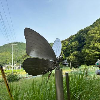 前回もあった蝶のオブジェ
