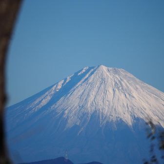 冠雪山頂部のアップ