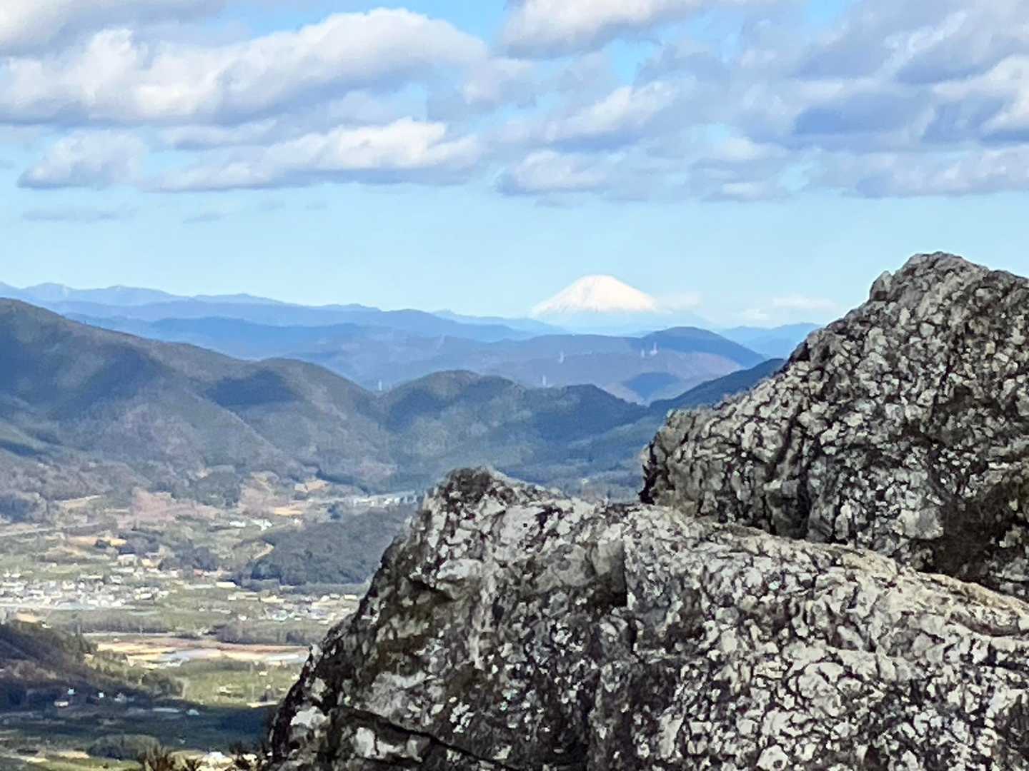 富士見岩と富士山🗻
今日はどこからも富士山綺麗に見えたでしょうね！