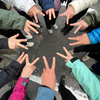 そして、一人遅れてゴール！