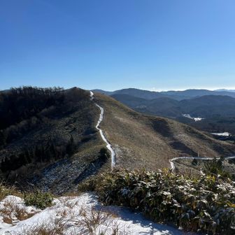 ほんと登山道には雪😅