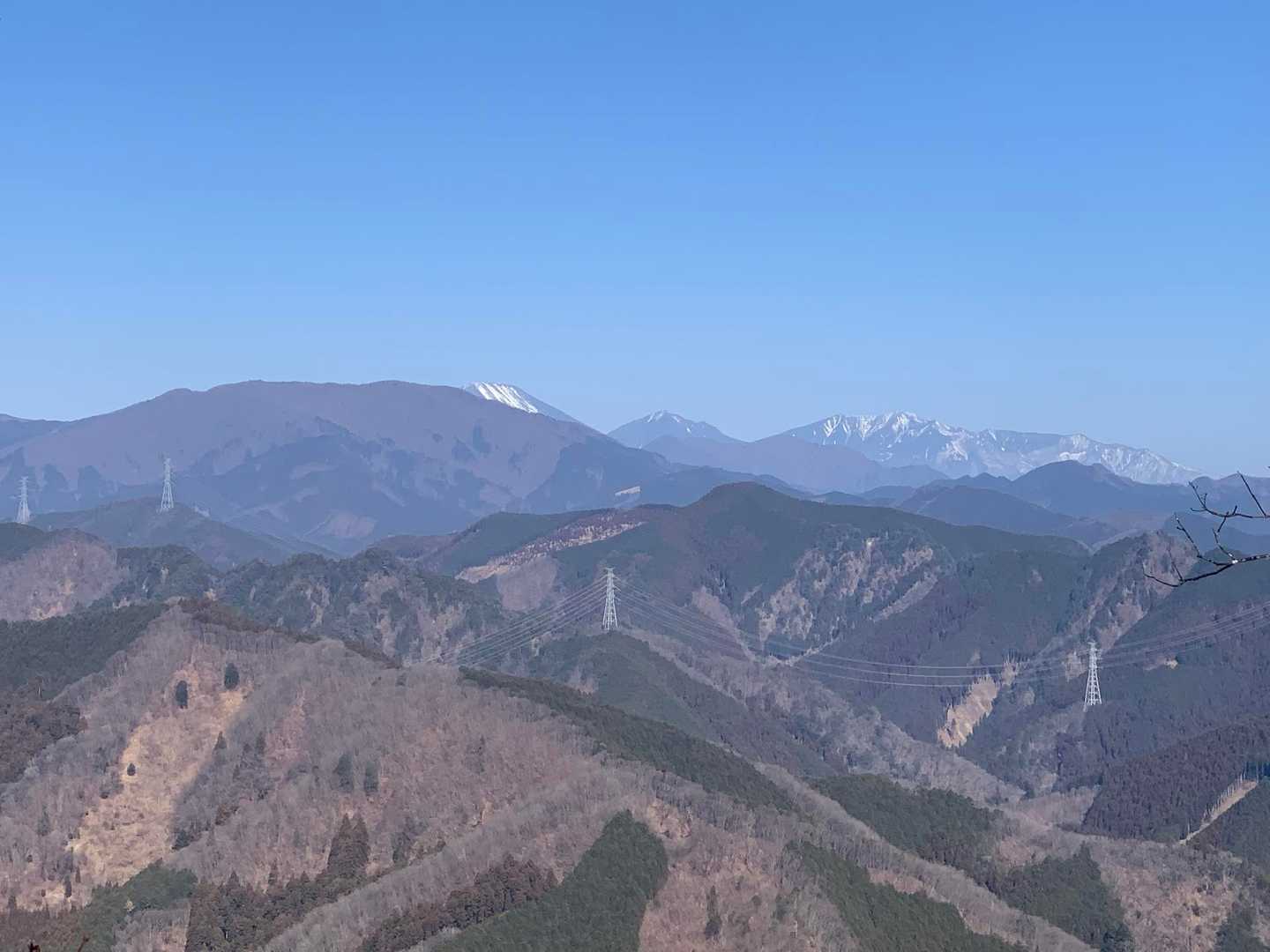男体山とか女峰山とか見える