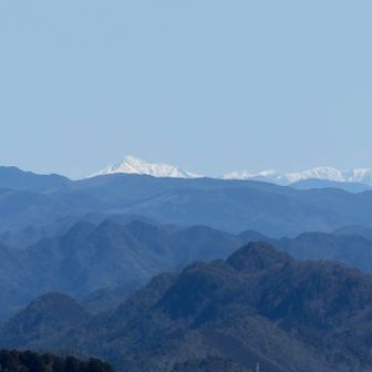 南ア　塩見岳が見えた