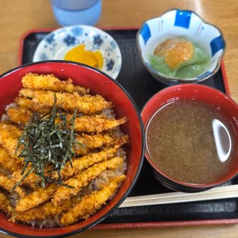 榛名湖の湖畔にあるロマンス亭でワカサギ丼。今日はこの為に来たと言っても過言ではない。間に合わなそうだったから途中走った😂
