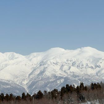 白山　御前峰と大汝峰