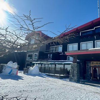 王ヶ頭ホテルと雪だるま⛄️