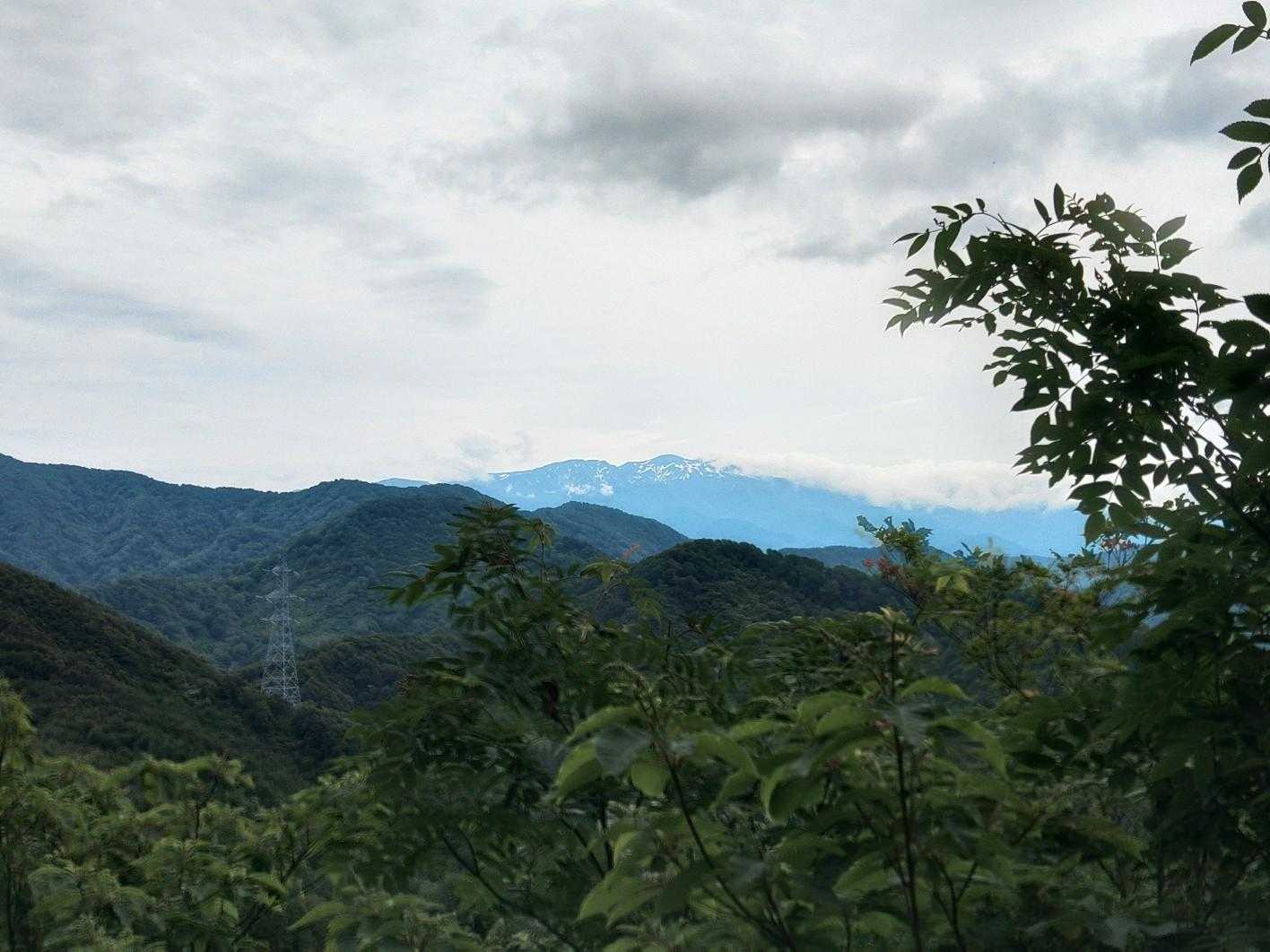帰りにちょっぴり見えた白山