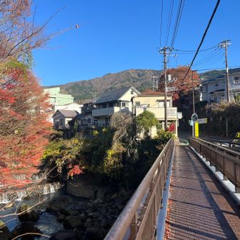 小田原からバス
宮城野橋バス停下車