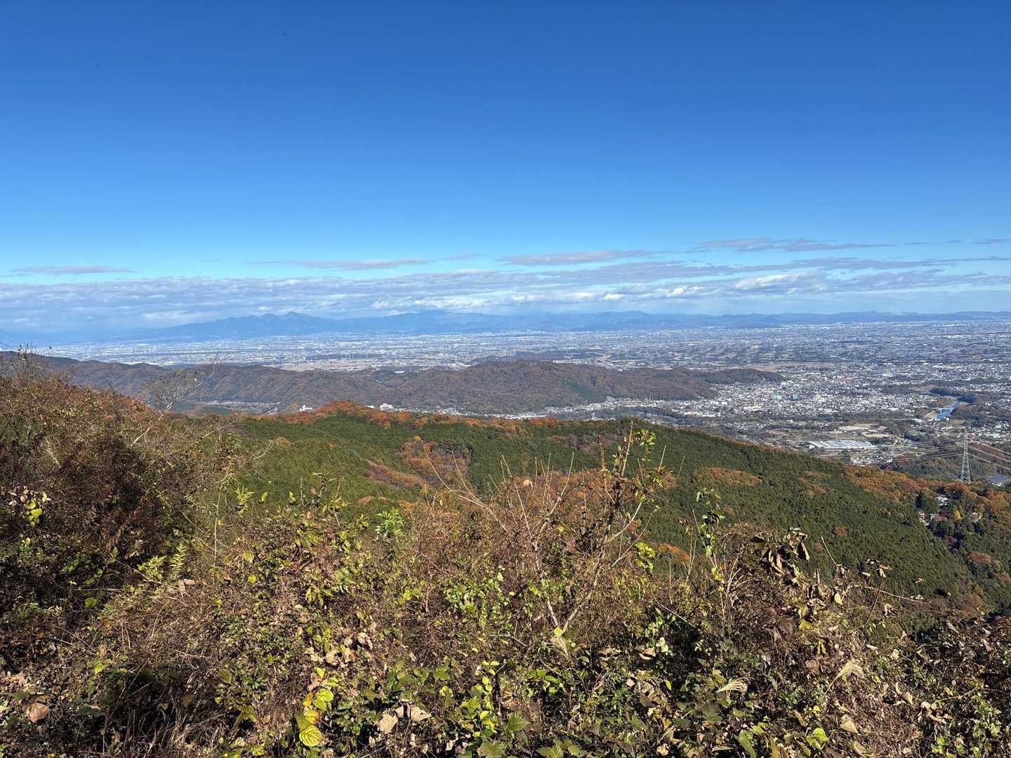登谷山からの眺望。ここも低山に関わらずいい眺めです。