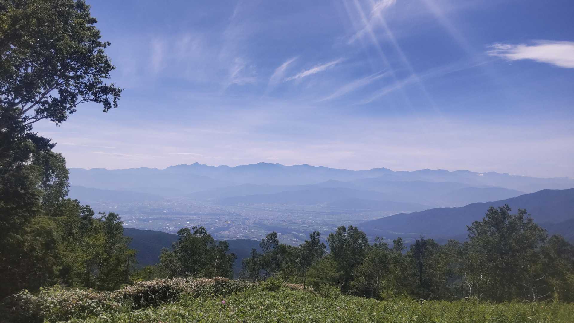南アルプスの全景