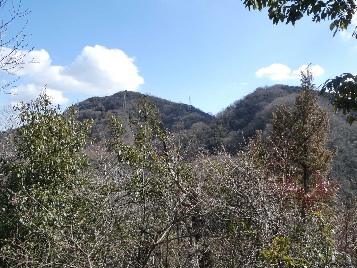 東にこれから向かう大高見峰（左側）
まだまだアップダウンがありそう・・・