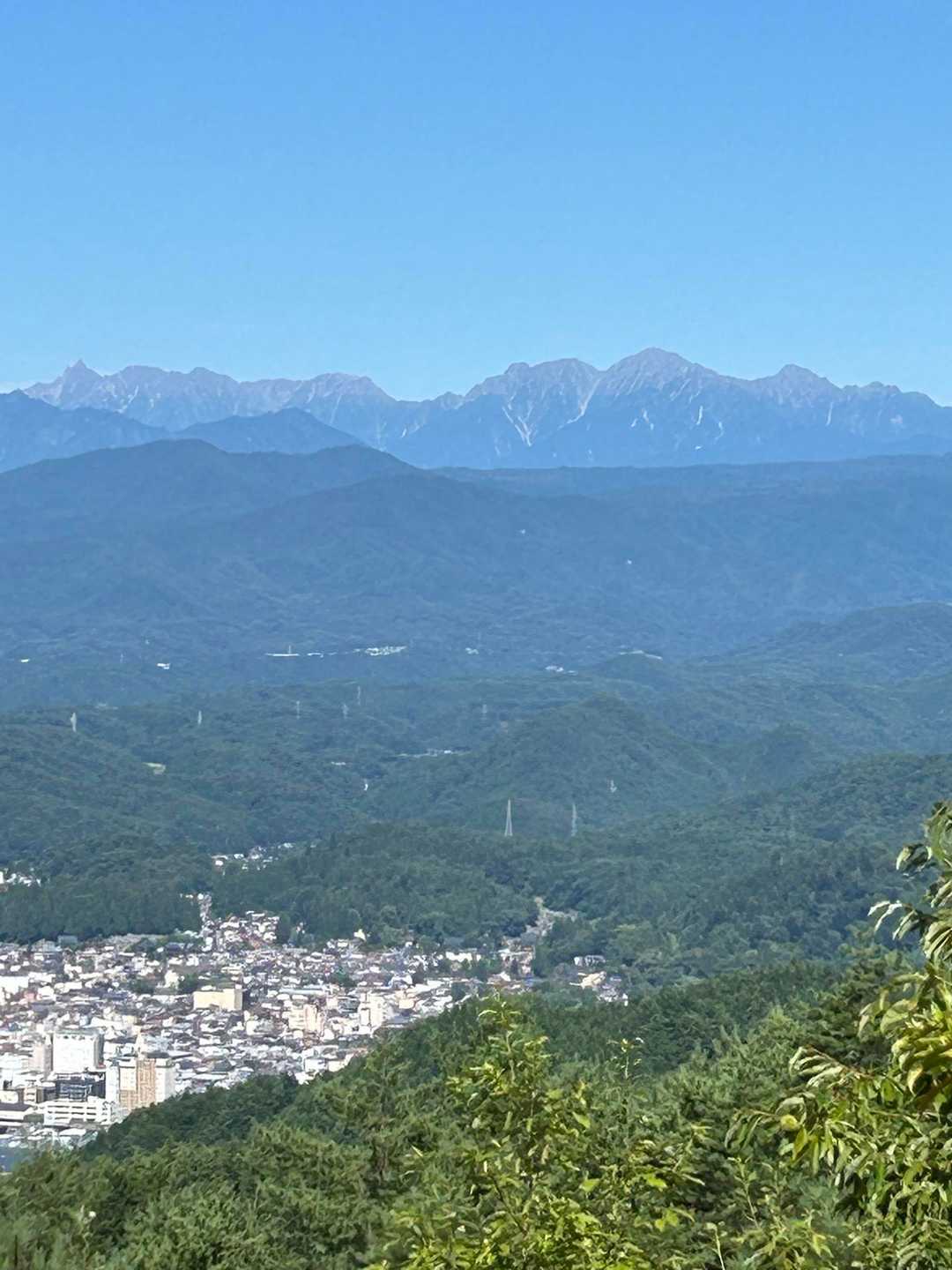 夏季では久しぶりに見通せる北アルプス👀