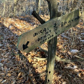 小沢峠へ。
尾沢？