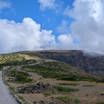 熊野岳へ向かいます