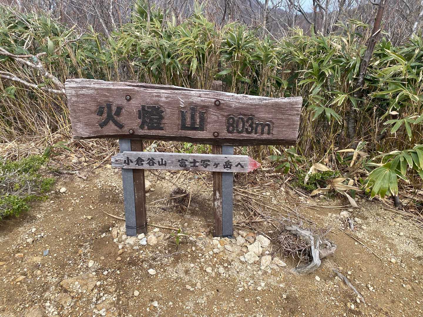 大内峠登山口-大内峠-熊の平-火燈山-小倉谷山-富士写ヶ岳 周回コースの写真