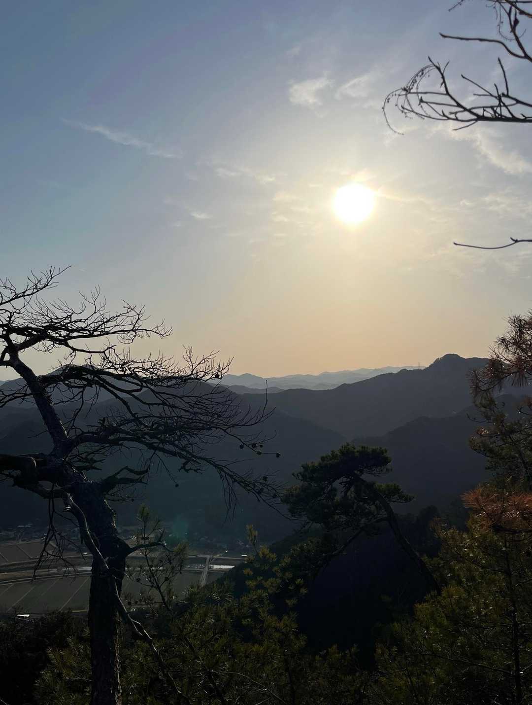  次石山登山口-小倉城山-小倉城八方館跡-今里山-与松山- 縦走コースの写真