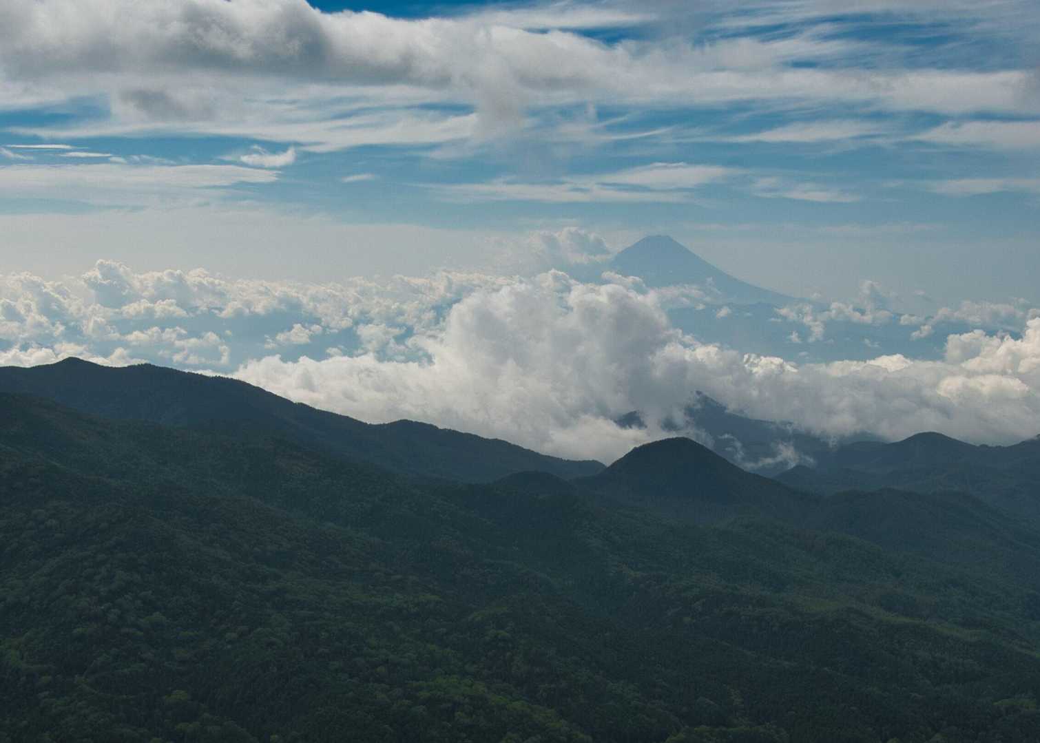 朝は富士山が見えたんですが、、、