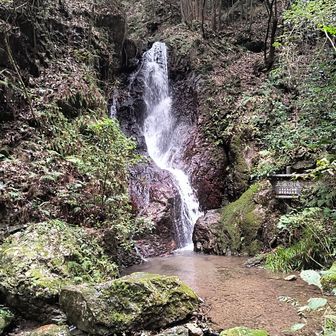 五常の滝、雨が多いので、水量が多くて見事でした。