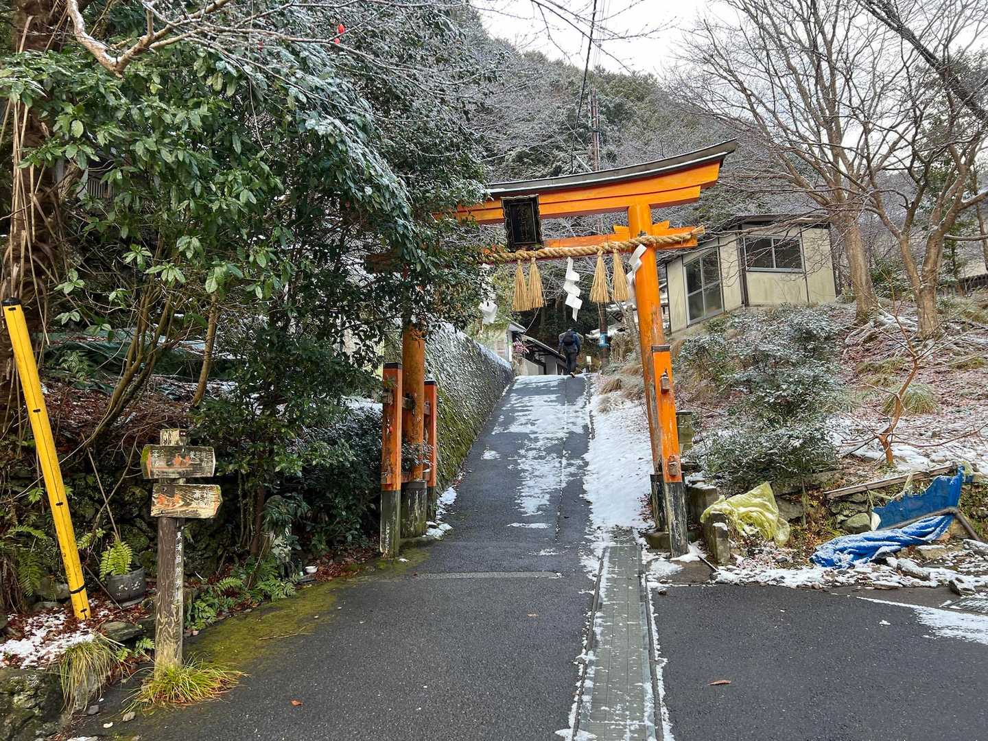 愛宕神社参詣表登山道入口-愛宕山-月輪寺 周回コースの写真