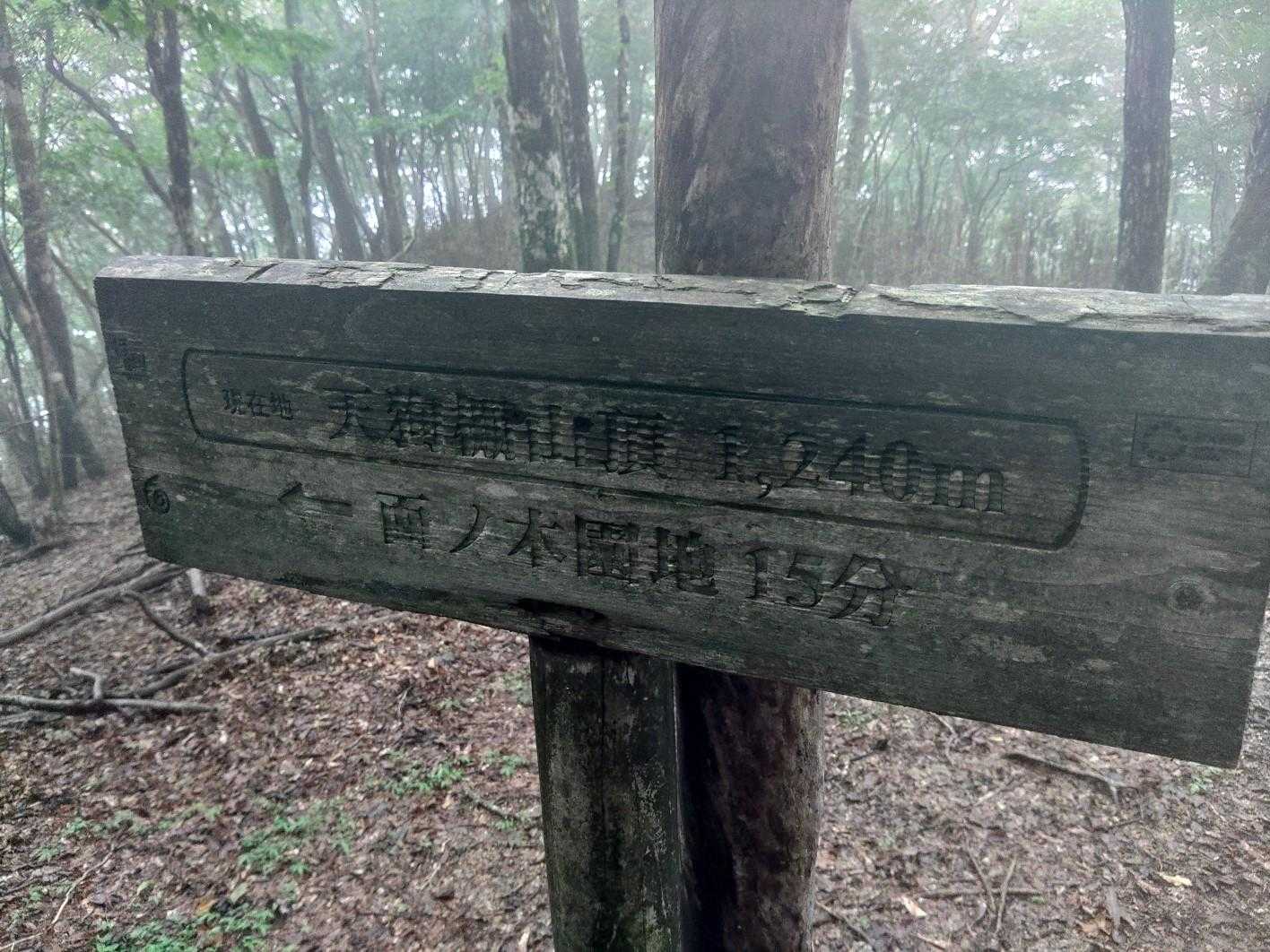 天狗棚@1240㍍到着。