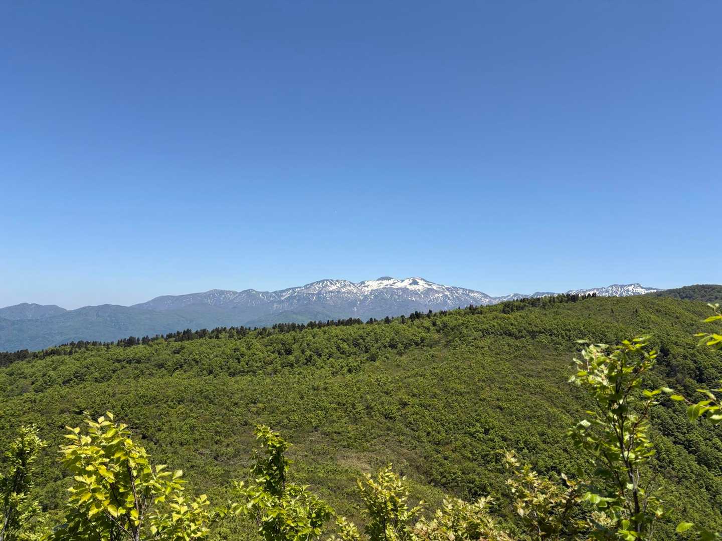 取立山からの白山の見え方が好き