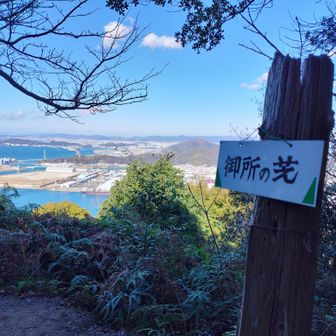 御所の芝でお昼休憩