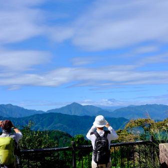 あっという間に山頂。
富士山はちょっと雲が