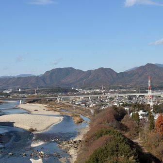 美濃市の天王山、誕生山