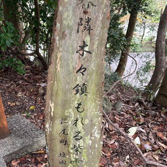 春隣木々鎮もれる紫雲出山