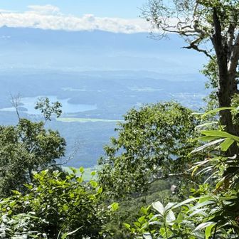 野尻湖が見える