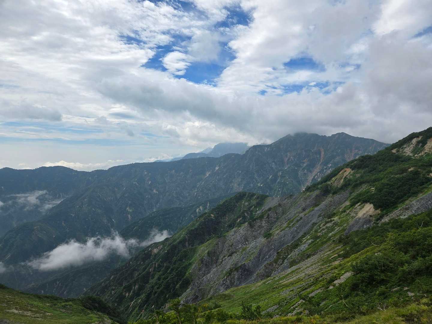 五竜岳が見えました