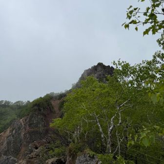 恵庭岳山頂です