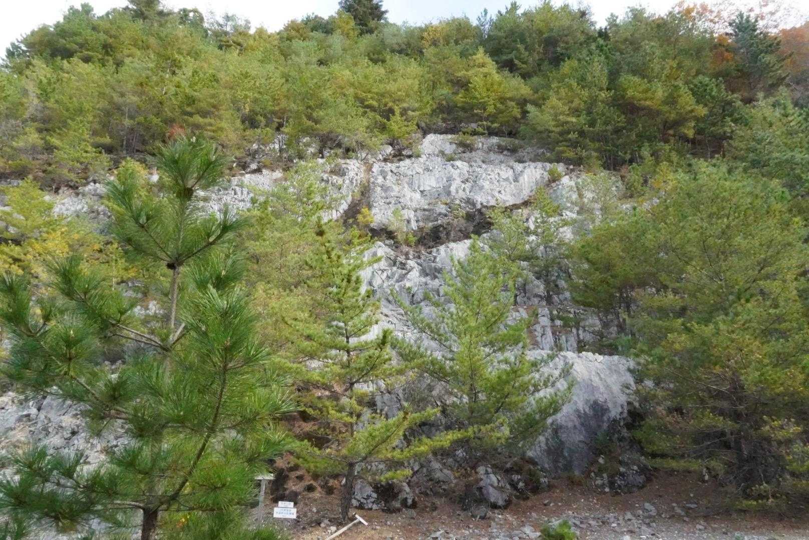 大理石採石跡場
