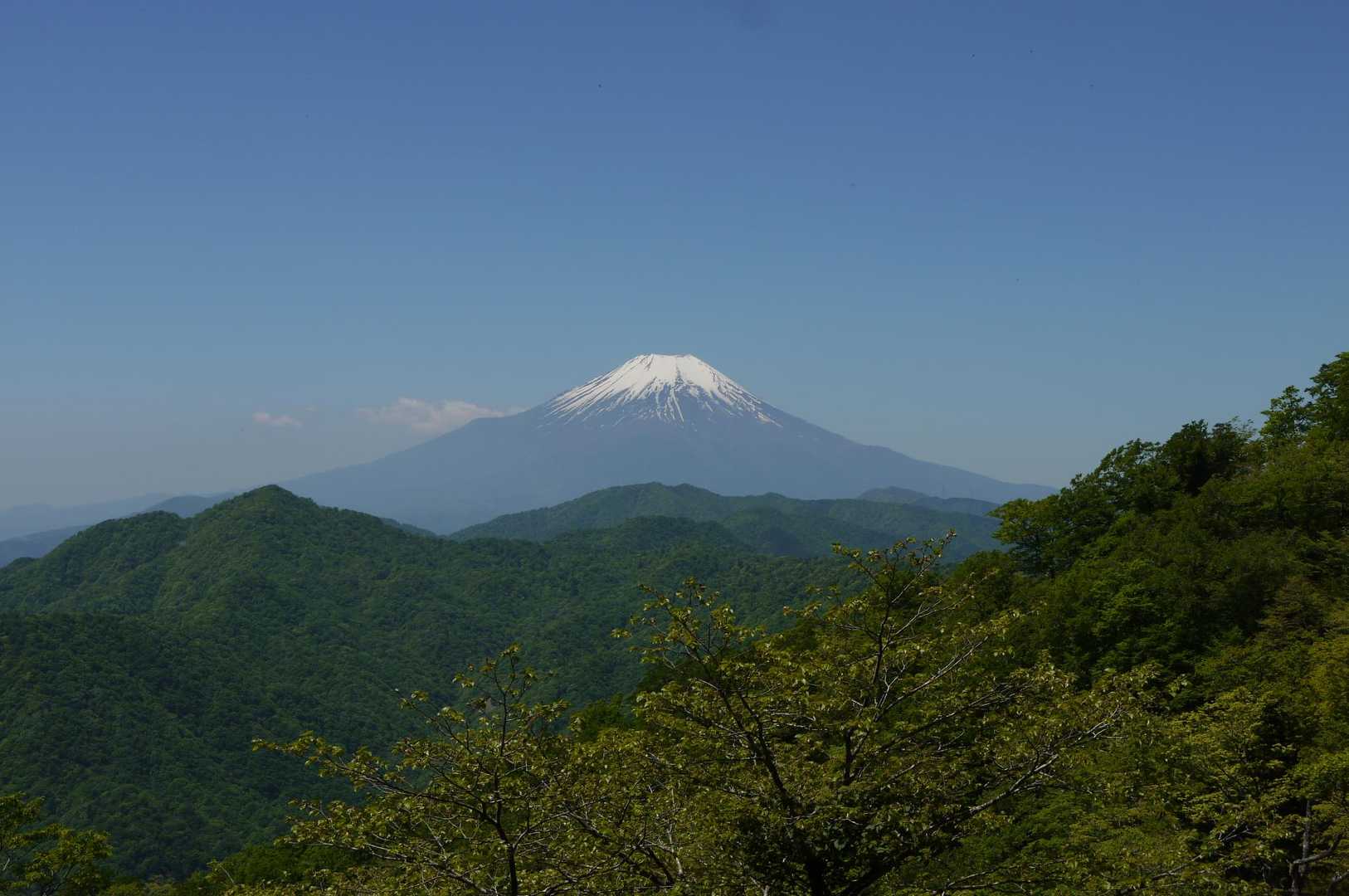 大室山手前から