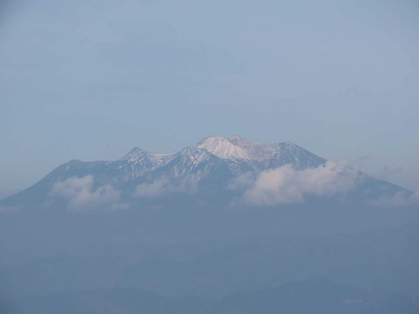 御嶽山はくっきり