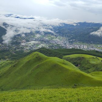 由布院の町もよく見える😊