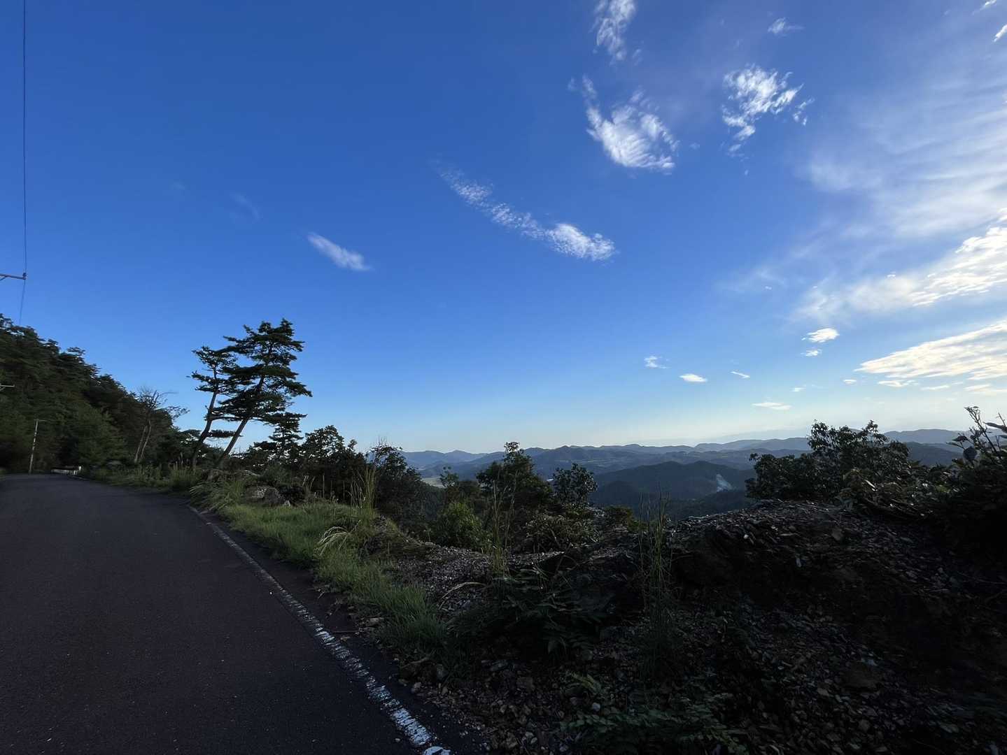 この辺りから見える景色も素晴らしかった😊

そして道に、、、😱
何かと目が合ったと思ったら
