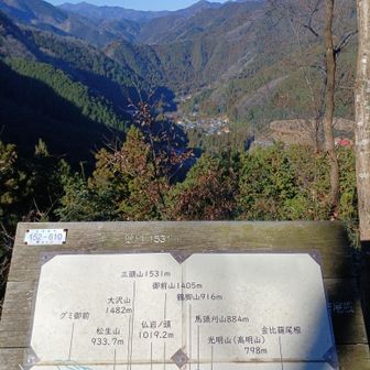 荷田子峠
三頭山〜大岳山ほか 方面✨

看板グッジョブ👍
登ったことある奥多摩の山々が一望できました😊